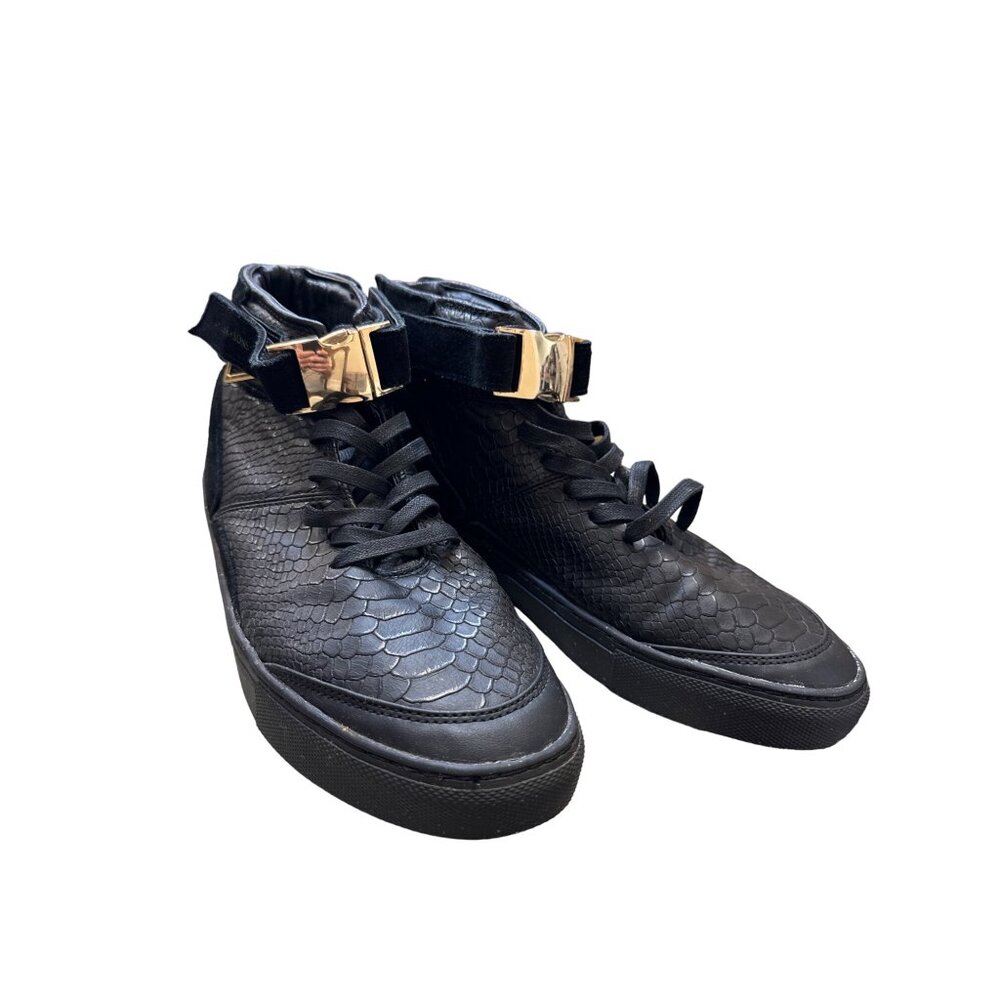 Cayler & Sons men’s black leather Hamachi shoes sneakers size 9 SKU 3327